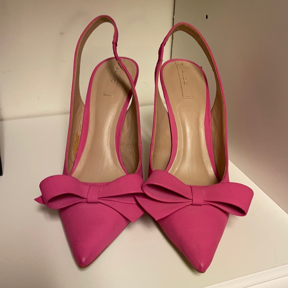 Hot Pink Bow Heel